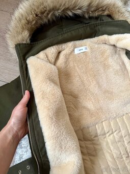 MANGO ZIMNÍ BUNDA / KHAKI PARKA - 8