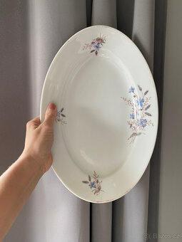 Starožitný porcelánový tác 19. století, Dalovice - 8