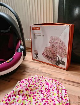 Kočárek Stokke celý velký SET + autosedačka vajíčko + isofix - 8