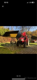 Malotraktor Mitsubishi mt 185 přední nakladač - 8