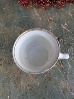 Starožitný porcelánový hrnek, zum Andenken. - 8