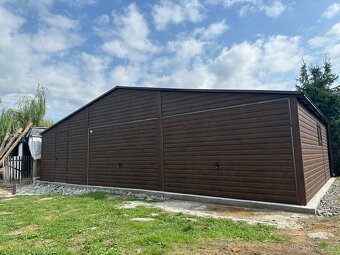 Plechová garáž 9x5m - 8