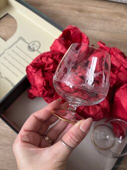Foukané skleničky na brandy, rum, koňak - 8