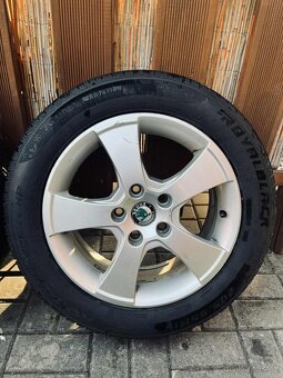 Originál alu kola Škoda R16 5x112 ET50 + Zimní pneu - 8