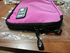 Taška/brašna na kable, nabíječky tablet nová růžová/černá - 8