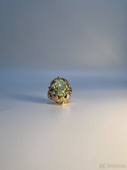 Krásný zlatý prsten - peridot - 8