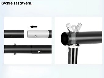 Fotopozadí (3- bílé, černé, zelené) + 2x softbox 90W - 8