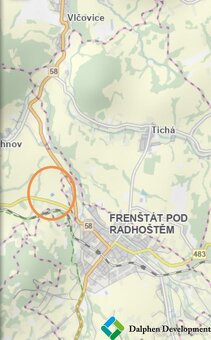 Investiční pozemek 1200 m2 Lichnov u Nového Jičína, okr. Nov - 8