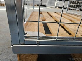 Koše pletivove, gitterbox kovový kôš 120x80x220cm.+Polička 3 - 8