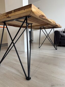 Designový dřevěný stůl - 8