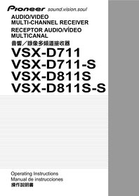 Pioneer VSX-D711 Dolby Digital 5.1 x100W AV Receiver DO náv - 8