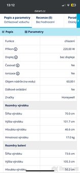 Ochlazovač vzduchu Honeywell AIR cooler šedý - 8