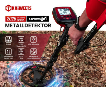 Detektor kovů KAIWEETS EXPLORER X I (nový model 2025), IP68 - 8