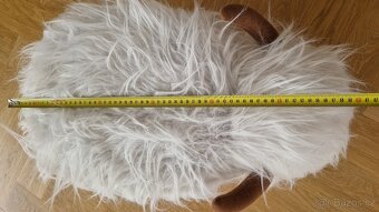 Roztomilý chlupatý taburet / stolička - 8