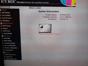 NAS server RaidSonic ICY BOX IB-NAS4220-B na 2 disky - 8