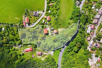 Prodej souboru pozemků (stavební část 4.407m2, ostatní 6.724 - 8