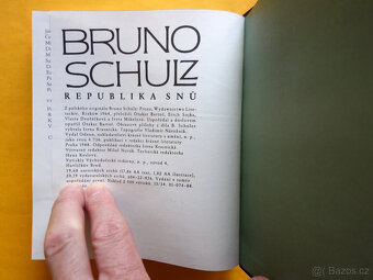 Bruno Schulz - Republika snů / Odeon 1988 / NEČTENÉ - 8
