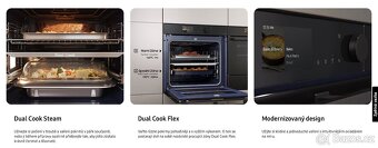 Parní trouba NV7B6795JAK/U3 76l, Dual cook Flex - 8