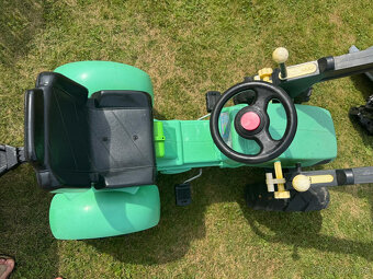 Šlapací traktor Rolly Toys nafukovací + 2 vleky a pluh - 8