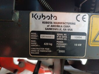Zahradní traktor Kubota GR 1600 - 8