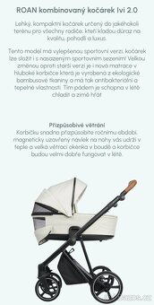 Kombinovaný kočárek ROAN Ivi - Boho Green - 8