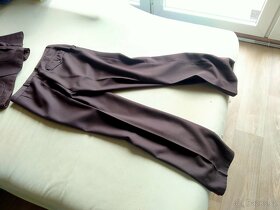 Pánský oblek hnědý - sako a kalhoty, vel. L - 8
