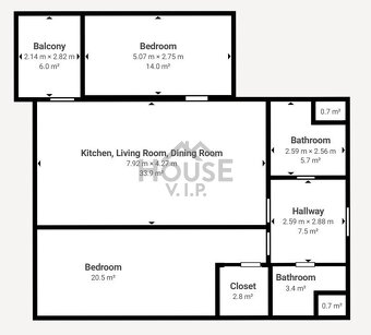 Prodej bytu 3+kk/L (94 m2) s parkovacím stáním - Praha - Lib - 8