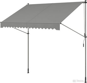 Balkónová markýza 350x130x220-300cm - 8