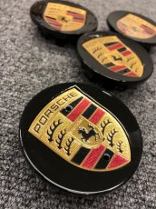 Černé pokličky Porsche 60 mm 911, Cayenne, Boxter, Panamera - 8