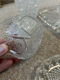 Bohemia crystal tác, sklenice, misky aj. - 8