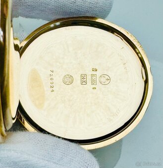 14K ZLATÉ PÁNSKÉ KAPESNÍ HODINKY IWC SCHAFFHAUSEN S ETUI - 8
