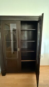 Art deco starožitná skříň masiv dřevo - 8