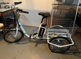 Elektro tříkolka Spirit Shopping 3 20” 250W/18Ah Bílá - 8