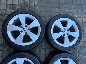 ORIGINÁL Alu Škoda DENOM R17, 5x112 - ZIMNÍ PNEU - 8