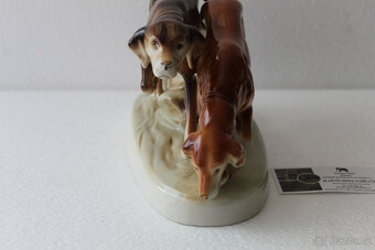 Lovečtí psi na stopě, rok 1960–1978, porcelán Royal Dux - 8