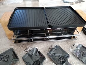 Elektrický gril raclette, designový, luxusní 1200W 4V1 - 8