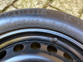 Rezervní dojezdové kolo 5x108 T125/85 R16 - Volvo V50, Ford - 8