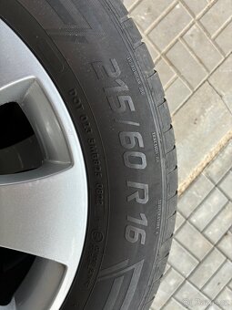 ALU kola Škoda 5x112 letní pneu 215/60 R16 - 8