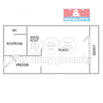 Prodej bytu 1+kk, 19 m², Klášterec nad Ohří, ul. Budovatelsk - 8