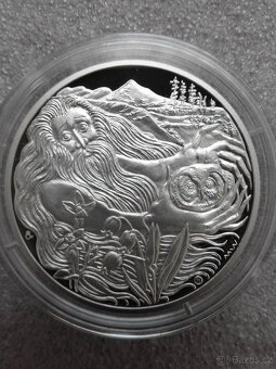 Sada 5 ks stříbrných medailí Strážci českých hor. - 8