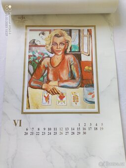 Karel Gott obrazy -kalendář z roku 1994 - 8