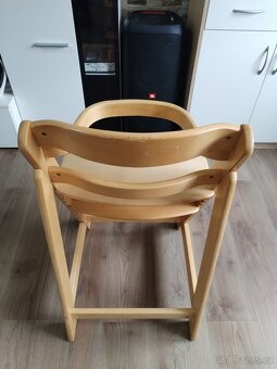 Celodřevěná polohovatelná jídelní židle pro dítě - 8