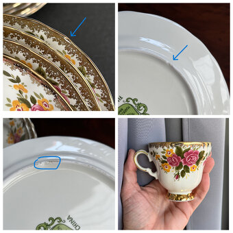 6x snídaňová sada, servis Ivory, Winterling - 8