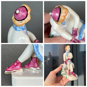 Sběratelská soška Krasobruslařka 15 cm, Polonne USSR - 8