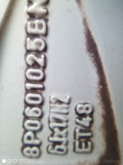 Originál alu kola Audi - 8