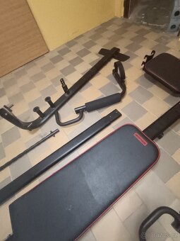 Domyos/Decathlon díly – dip držáky na zeď + opěrky + konstru - 8