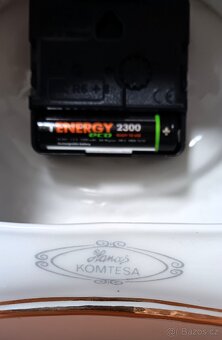 Porcelánové empírové hodiny Hamos Komtesa - 8