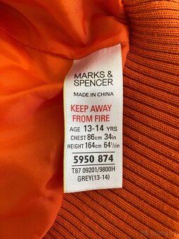 Bunda chlapecká Marks & Spencer - 8