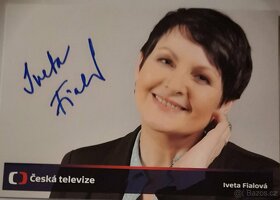 Prodám podpisové karty moderátorů z České televize - 8