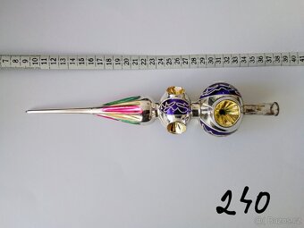 Ozdoby, staré, starožitné, vánoční, špičky - 8